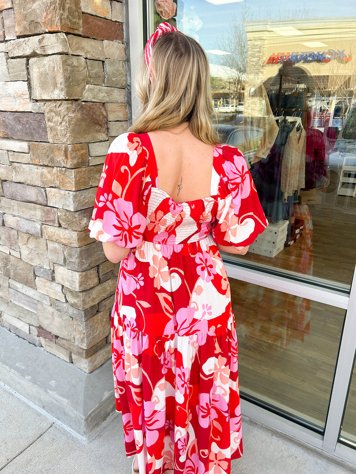 Embracing Love Flora Midi Dress | Back View