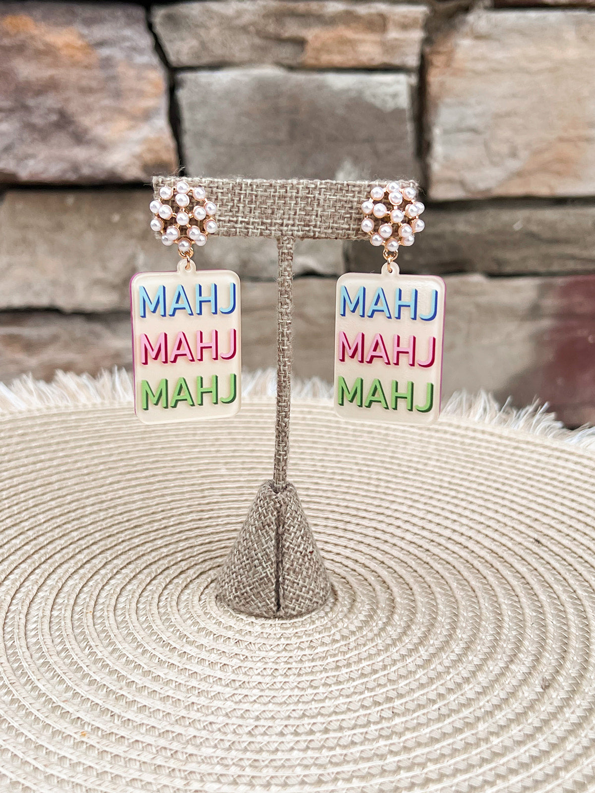 Mahjong Earrings – MAHJ Tile Statement Drops