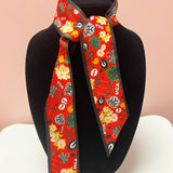 [Saturday Silks] Georgia Gameday Skinny Scarf