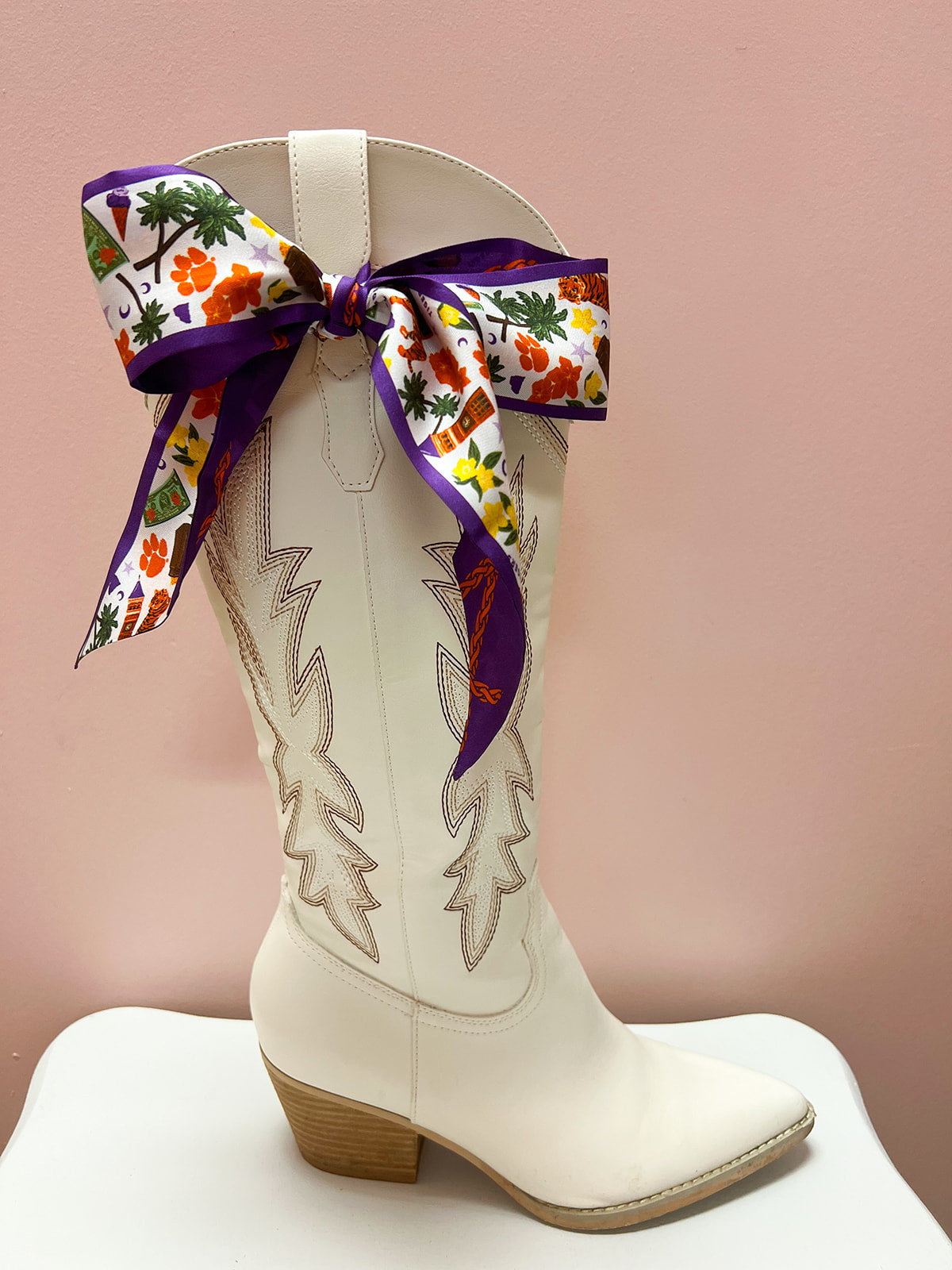[Saturday Silks] Clemson Gameday Skinny Scarf