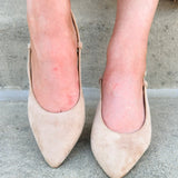 The Margot Suede Slingback Pump