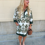 Evergreen Charm Mini Dress