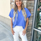 Keeping It Simple Blue Tunic Top