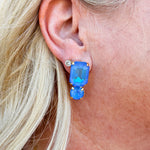 [Sorrelli] Kylie Dangle Stud Earring in Ocean Delite