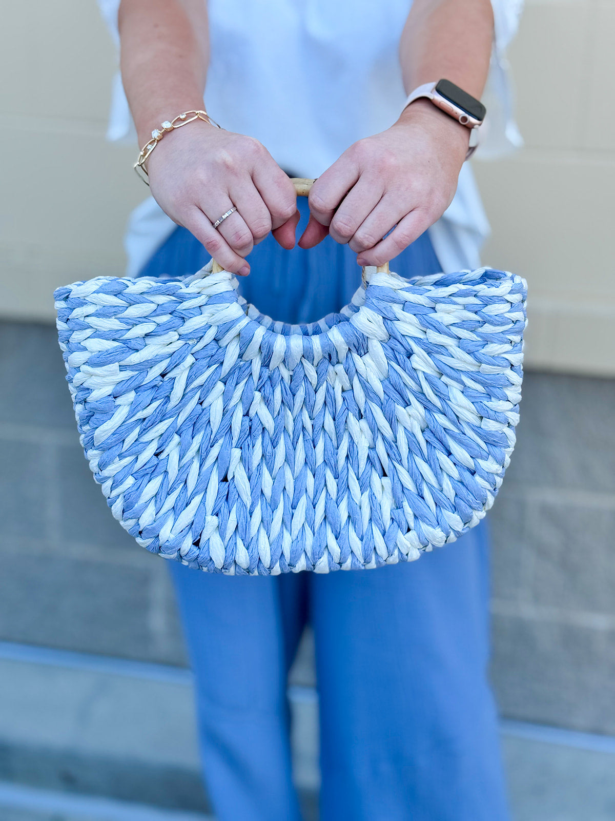 Summer Straw Beach Tote Bag