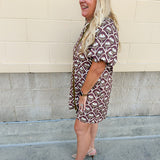 Sagewood Botanical Mini Dress