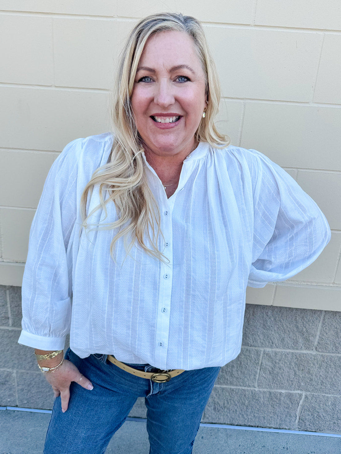 Charming Moment Button Down Top