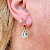 [Sorrelli] Octavia Huggie Hoop Earrings in Crystal