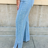 Gilded Coast Pearl Mid-Rise Flares