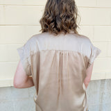 Driftwood Silk Touch Blouse in Coco