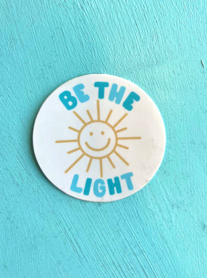 Be The Light Stickers | Front Vew