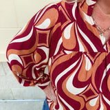 Golden Harvest Ruffle Top