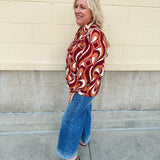 Golden Harvest Ruffle Top