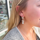 Rhinestone Crystal Dangling Earrings
