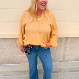 Golden Meadow Gauze Blouse