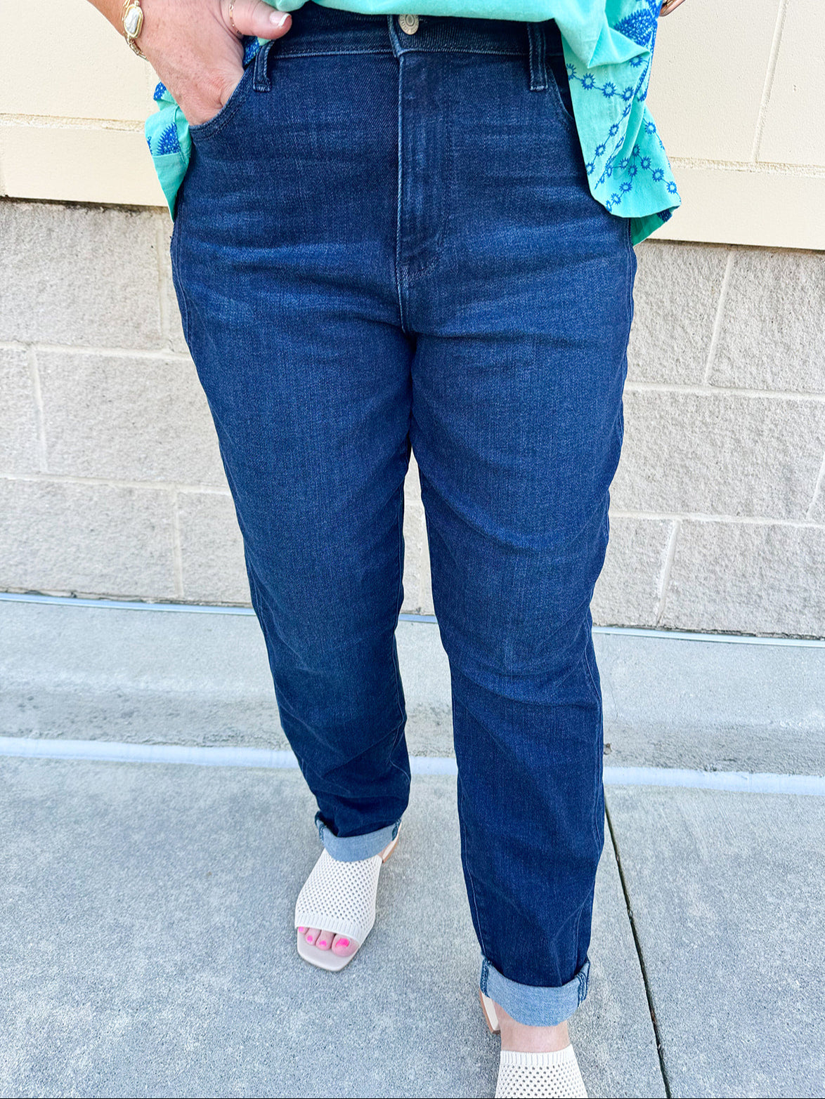 The Harper High Waisted Boyfriend Jeans