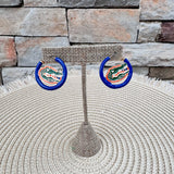 Florida Gators Logo Enamel Hoop Earrings