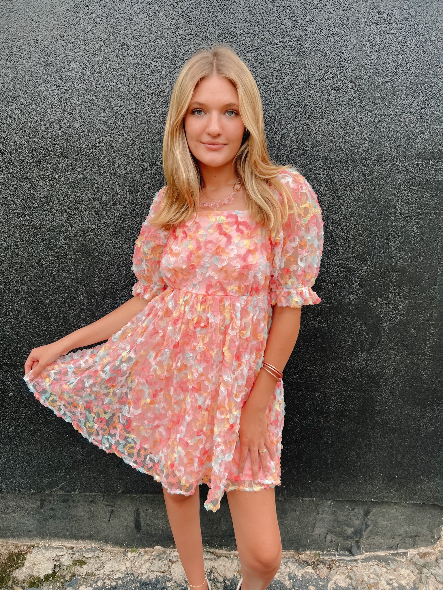 Second Glances Floral Babydoll Dress | Front View