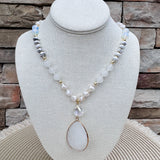 Winter Glow Stone Necklace