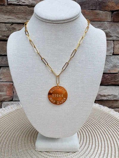[Lisi Lerch] College Tag Charm Necklace – Auburn