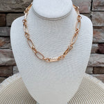 Golden Harmony Open Chain Necklace - The Pink Pineapple 850