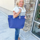 Mary Square On-The-Go Navy Bag