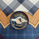 Caviar Luxury Resin Dice Dish – Blue Marble