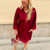Autumn Elegance Shift Mini dress