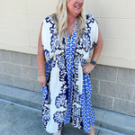 Fancy Flourish Flutter Sleeve Dress