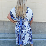 Fancy Flourish Flutter Sleeve Dress