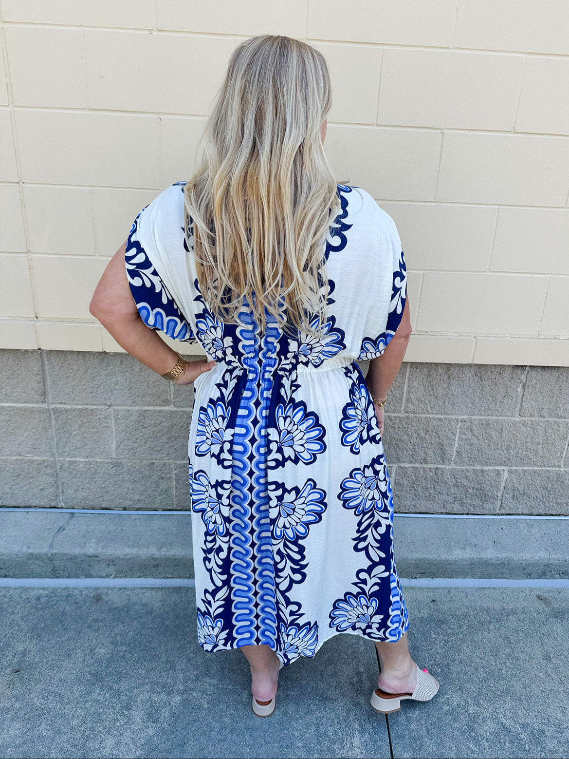 Fancy Flourish Flutter Sleeve Dress