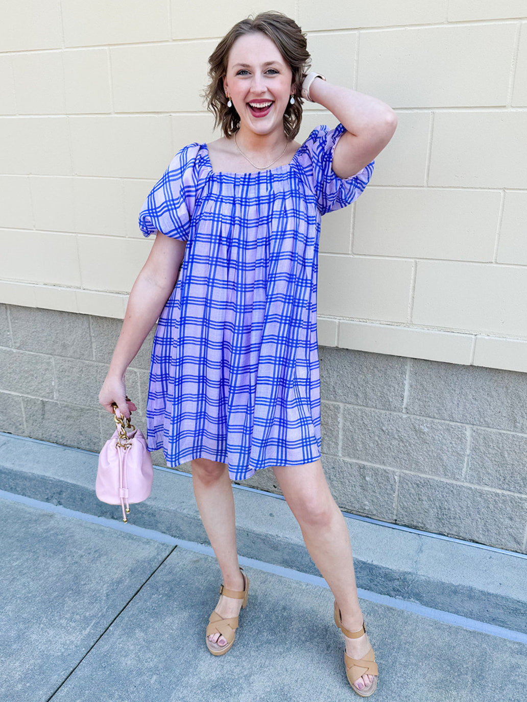 Picnic Date Square Neck Mini Dress