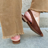 [Bruno Menegatti] Sandra Slingback Flats in Coffee