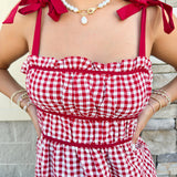Tailgate Cutie Gingham Dress