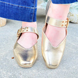 Mary Jane Buckled Flats