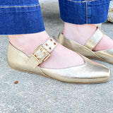 Mary Jane Buckled Flats