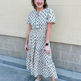 Eucalyptus Fields Tiered Maxi Dress