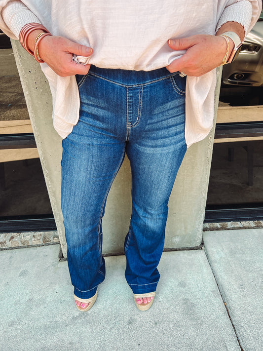 The Riley Pull On Jelly Jean Flare | Front View