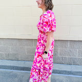 Sweet Serendipity Puff Sleeve Tiered Maxi Dress