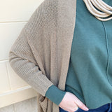 Cozy Essence Knit Cardigan in Camel