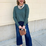 Sage Stitch and Story Knit Sweater