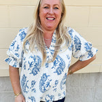 Girly & Glamorous Smocked Top