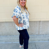 Girly & Glamorous Smocked Top