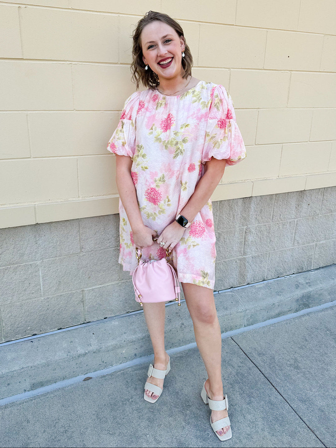 Grand Entrance Puff Sleeve Mini Dress