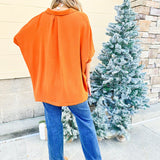 Cue The Cocktails Blouse in Walnut