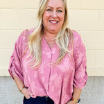 Keeping It Cool Floral Top in Rose