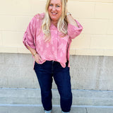 Keeping It Cool Floral Top in Rose
