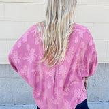 Keeping It Cool Floral Top in Rose