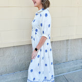 Grecian Getaway A-Line Midi Dress