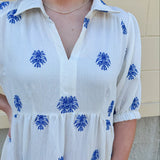 Grecian Getaway A-Line Midi Dress